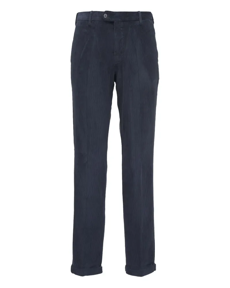 Fedeli Cordhose mit Falten - Blau Blau