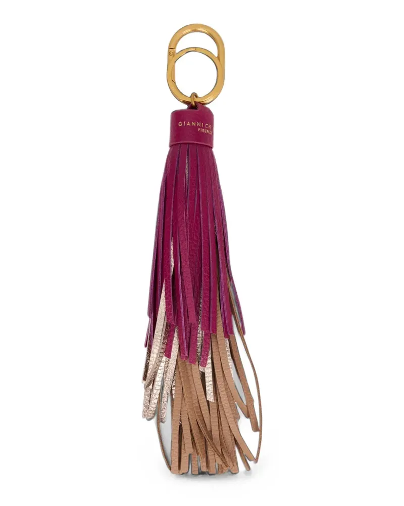 Gianni Chiarini tassel leather keychain - Violett Violett