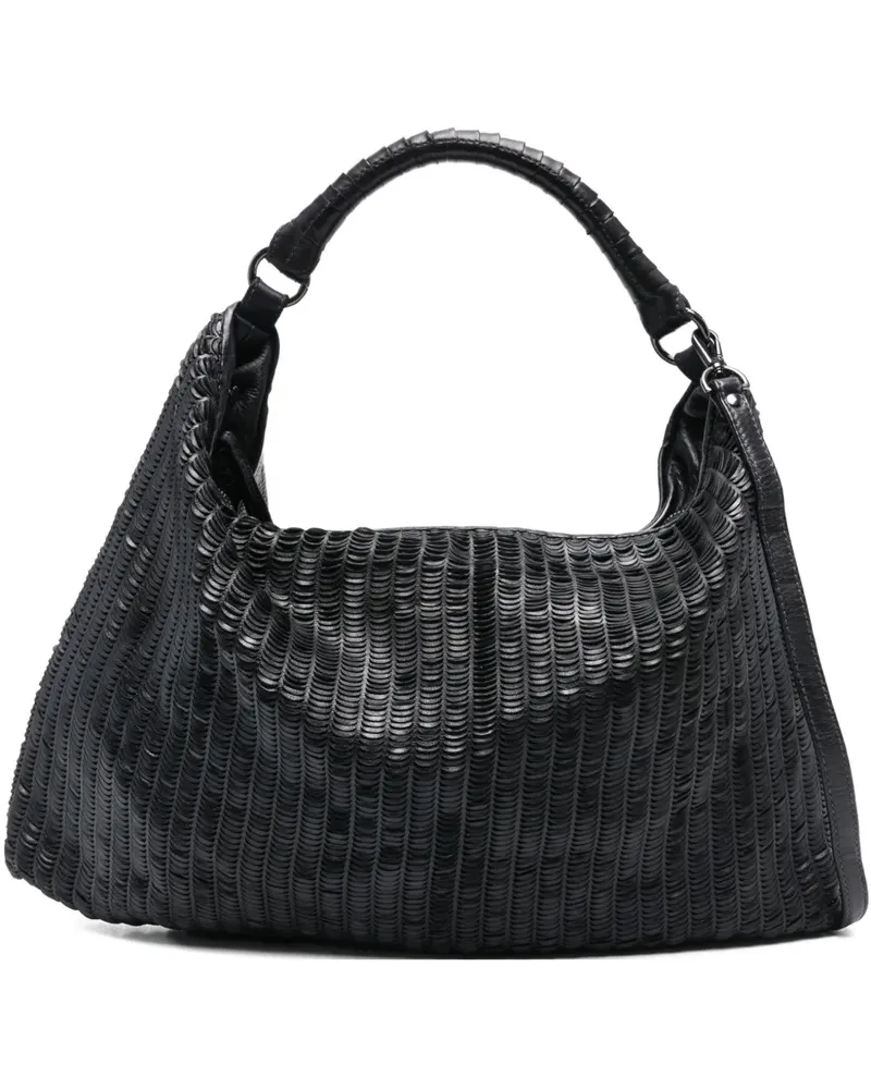 Reptile's House Schultertasche mit Reißverschlussfächern - Blau Blau