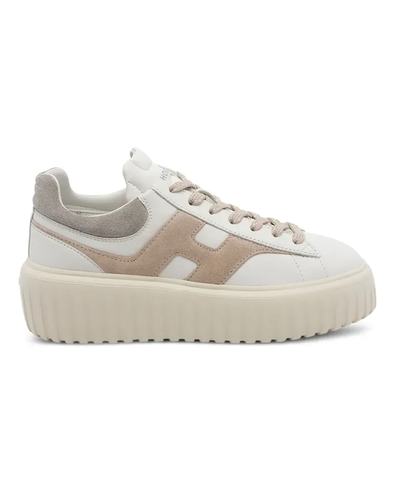 Hogan Sneakers mit Logo-Patch - Weiß Weiß