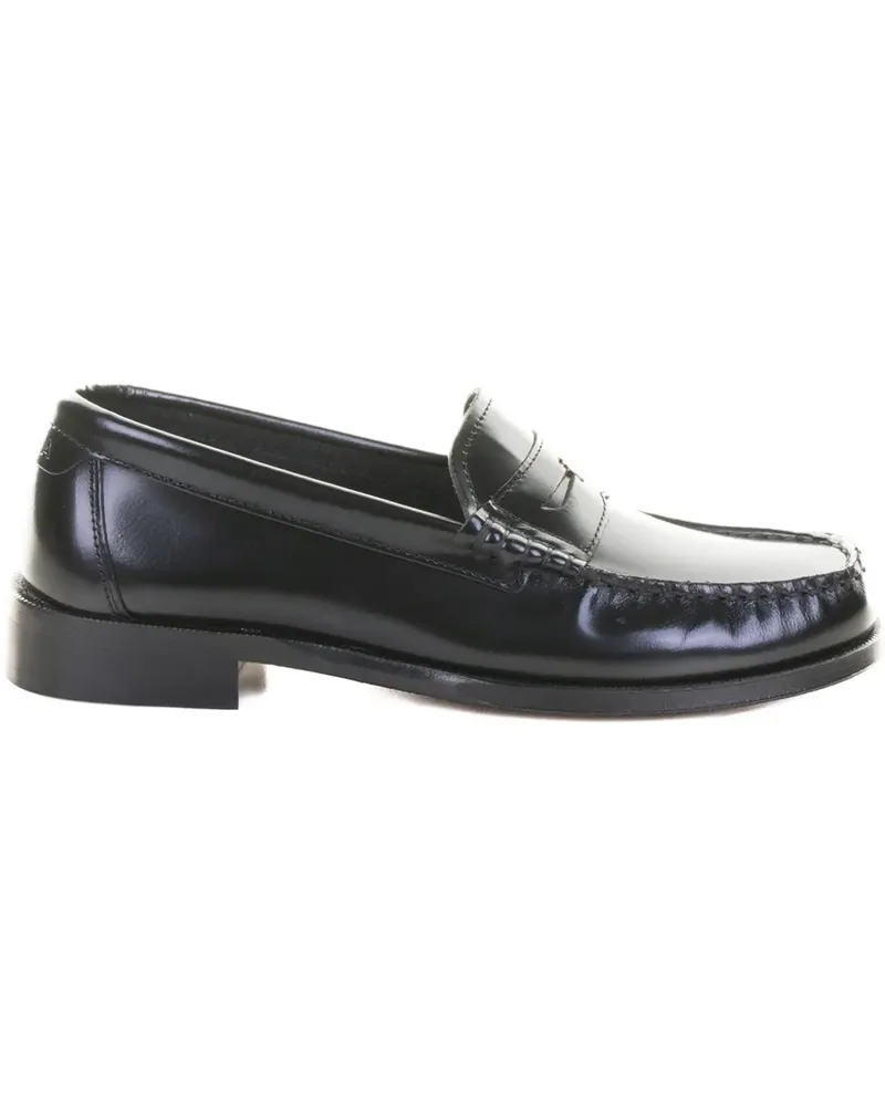 Furla leather penny-strap loafers - Schwarz Schwarz