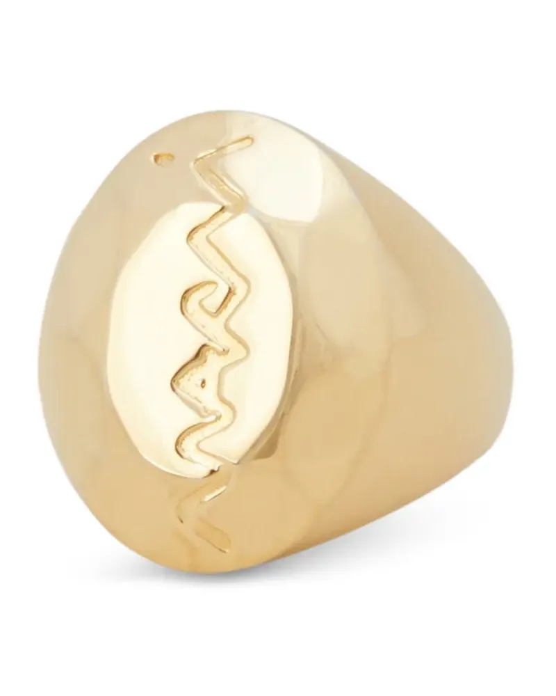 Marni Ring mit Logo-Prägung - Gold Gold