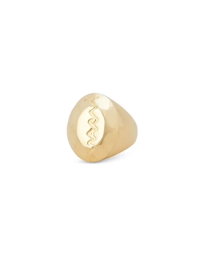 Marni Ring mit Logo-Prägung - Gold Gold
