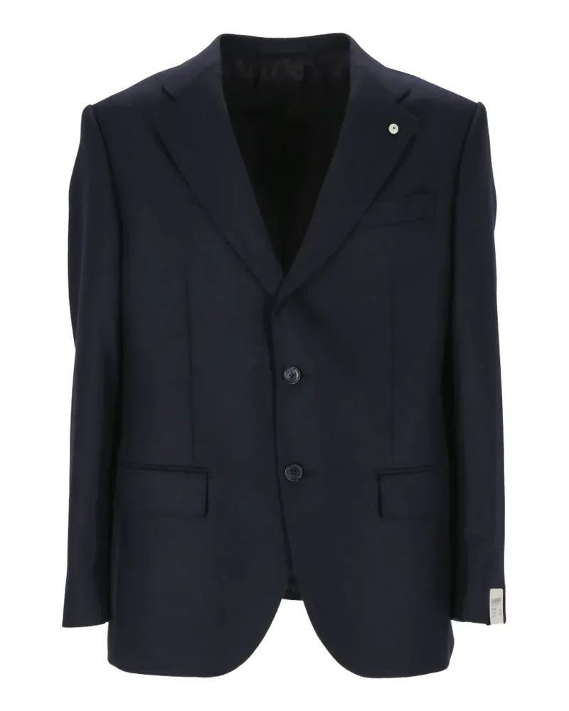 Luigi Bianchi Mantova notched-lapels blazer - Blau Blau