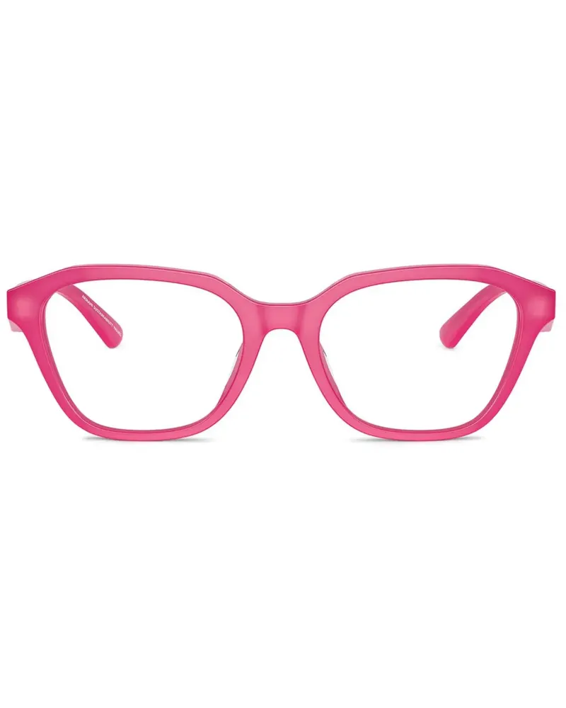 Emporio Armani Brille mit geometrischem Gestell - Rosa Rosa