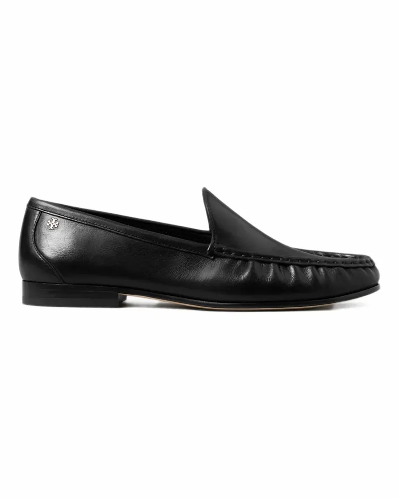 Tory Burch Geraffte Loafer - Schwarz Schwarz