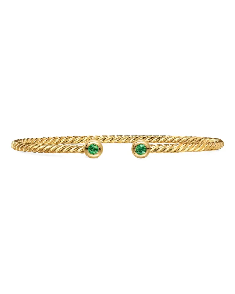 David Yurman micro Cablespira® flex round bracelet - Gold Gold