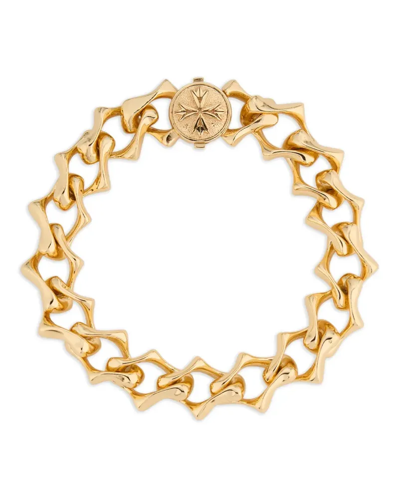Emanuele Bicocchi Sharp chain logo bracelet - Gold Gold