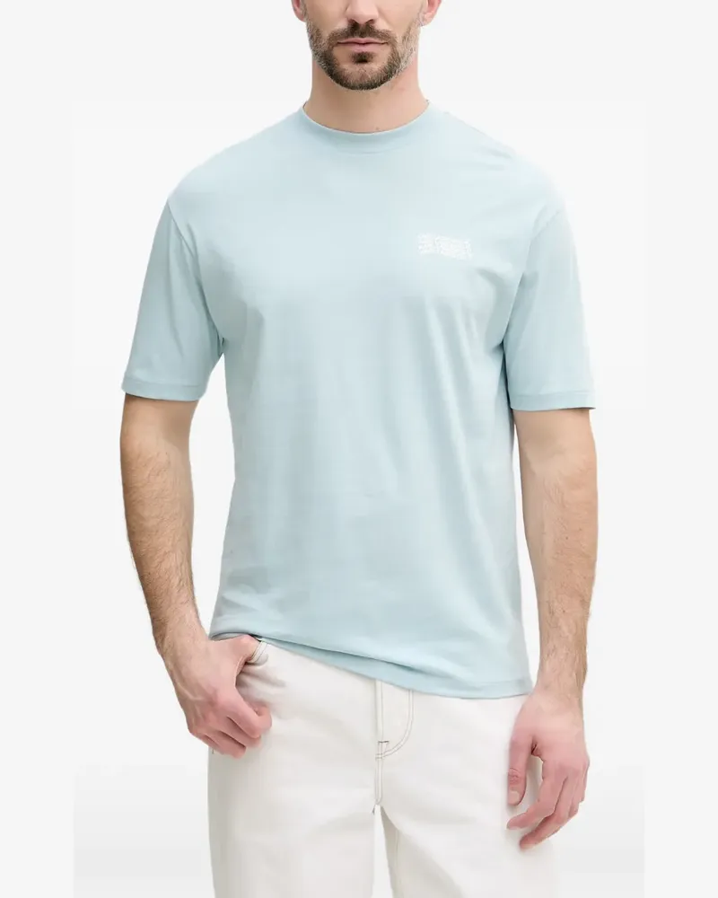 Karl Lagerfeld logo-print T-shirt - Blau Blau
