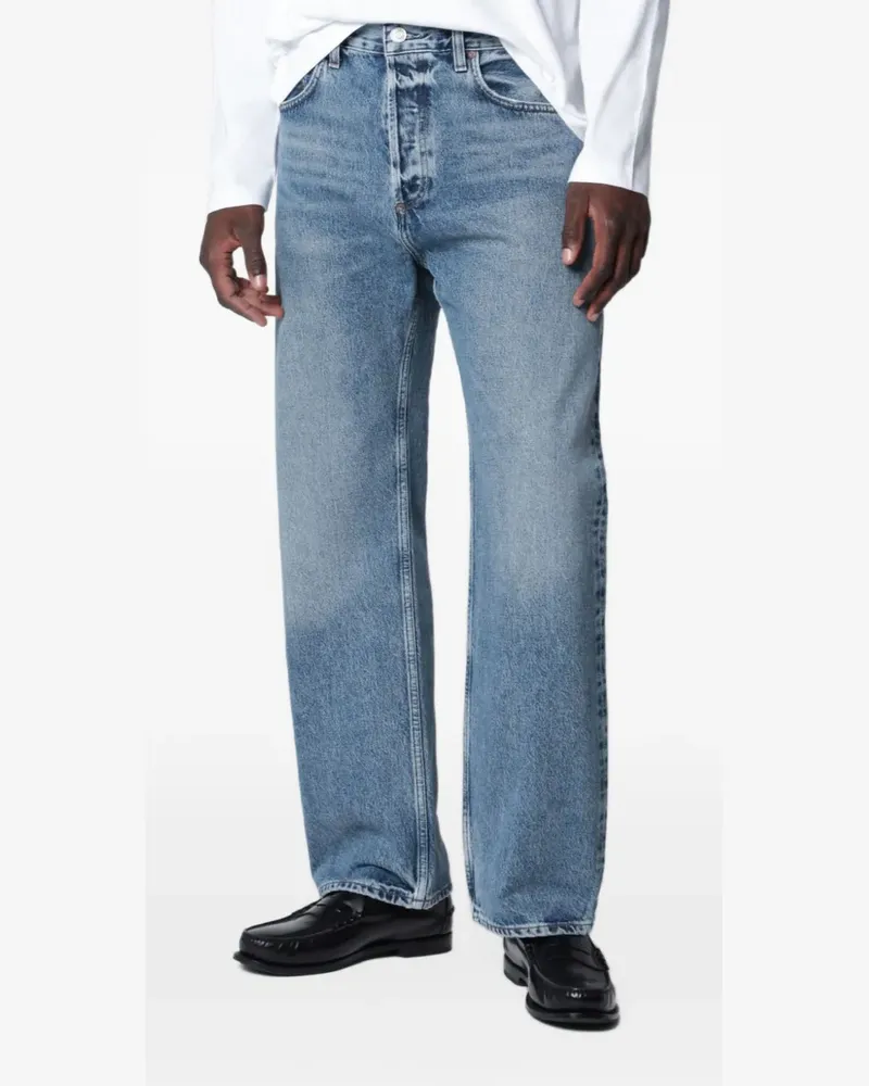 AGOLDE Straight-Leg-Jeans mit ausgewaschenem Effekt - Blau Blau