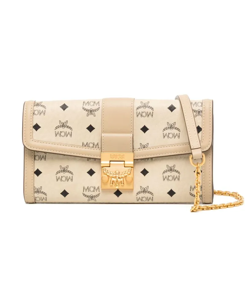 MCM Portemonnaie mit Muster - Nude Nude