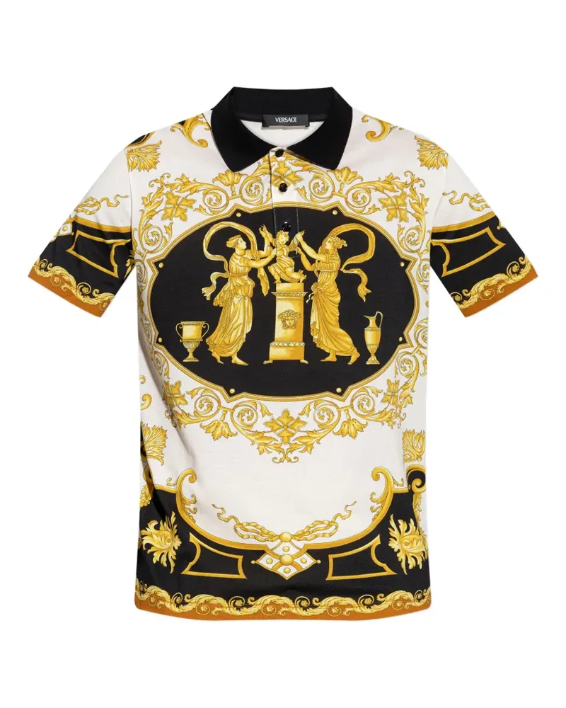 Versace pattern polo shirt - Weiß Weiß
