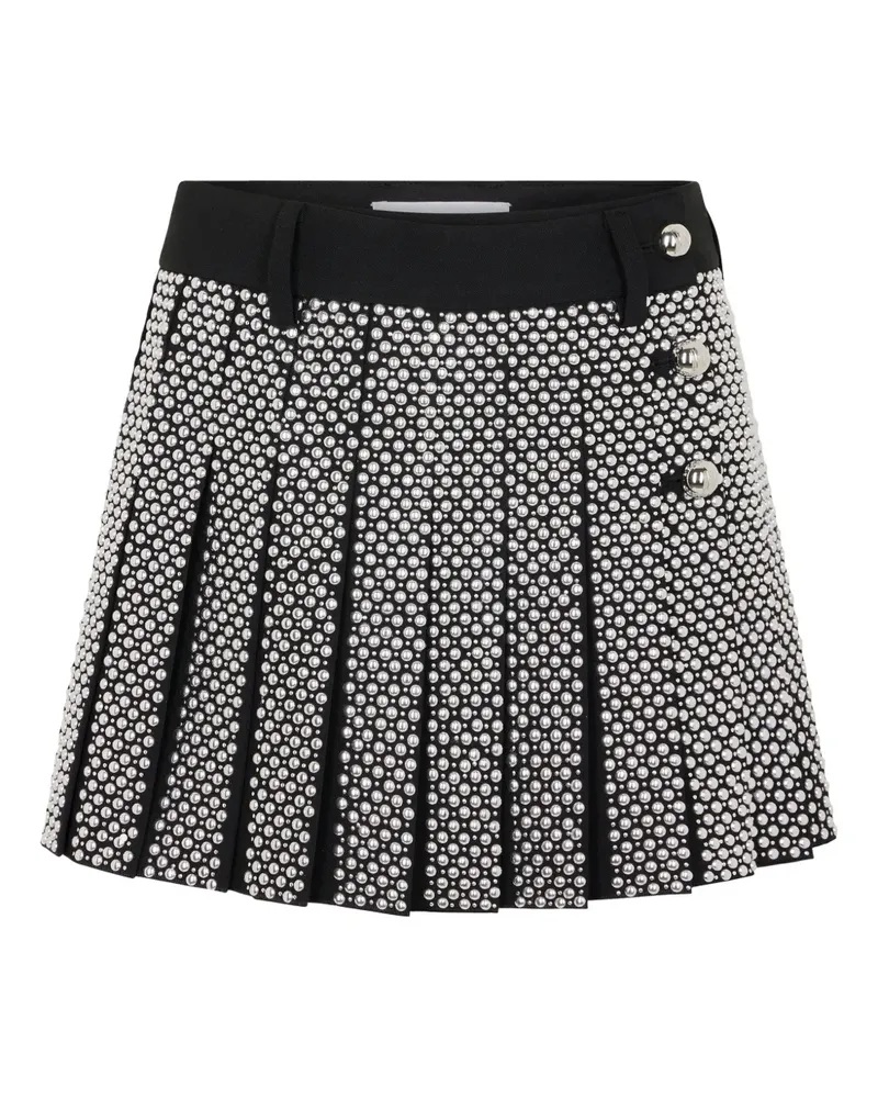 Paco Rabanne Bestickter Grain de Poudre Minirock - Schwarz Schwarz