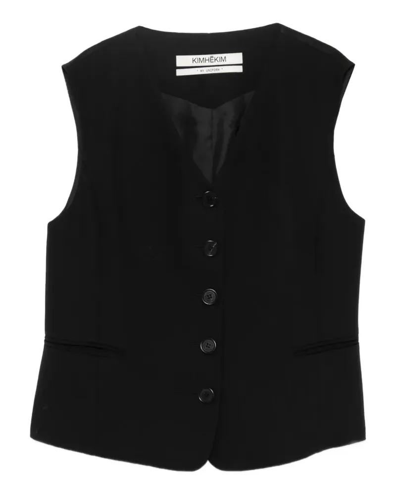KIMHEKIM Ella Weste - Schwarz Schwarz