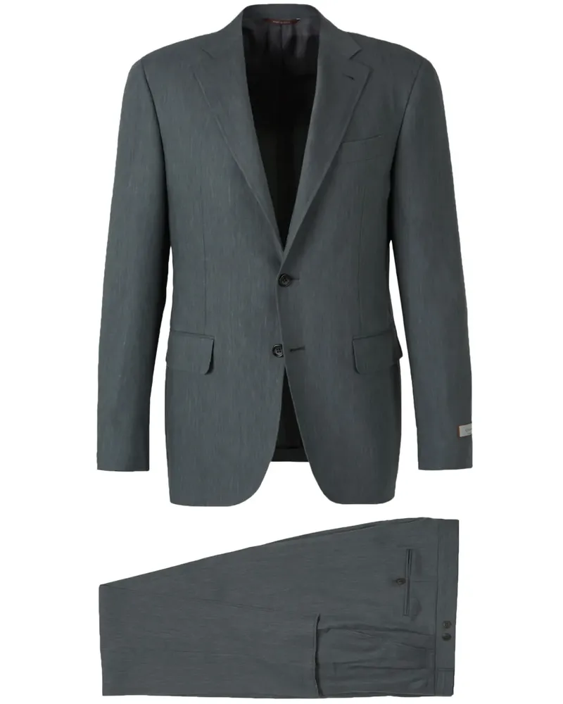 Canali Anzug aus Wolle - Grau Grau