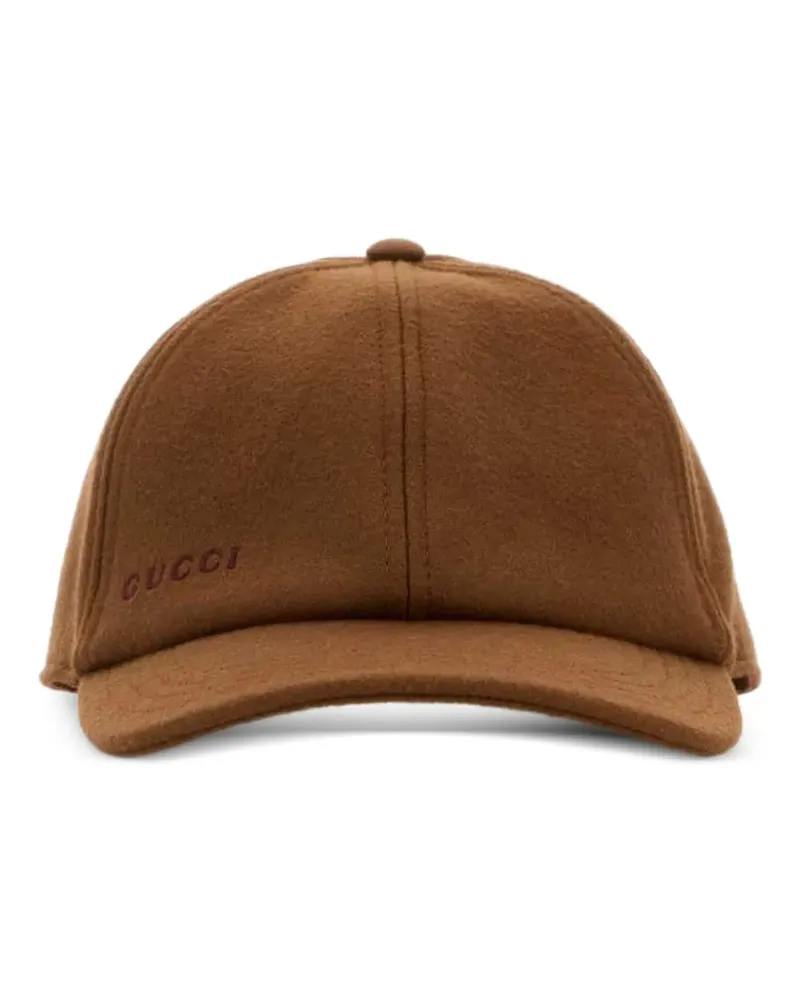 Gucci logo baseball cap - Braun Braun