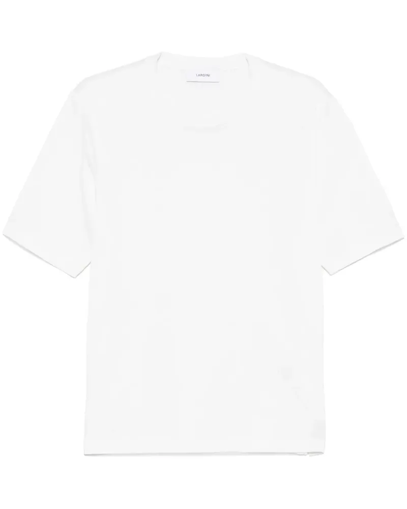 LARDINI T-Shirt mit rundem Ausschnitt - Weiß Weiß
