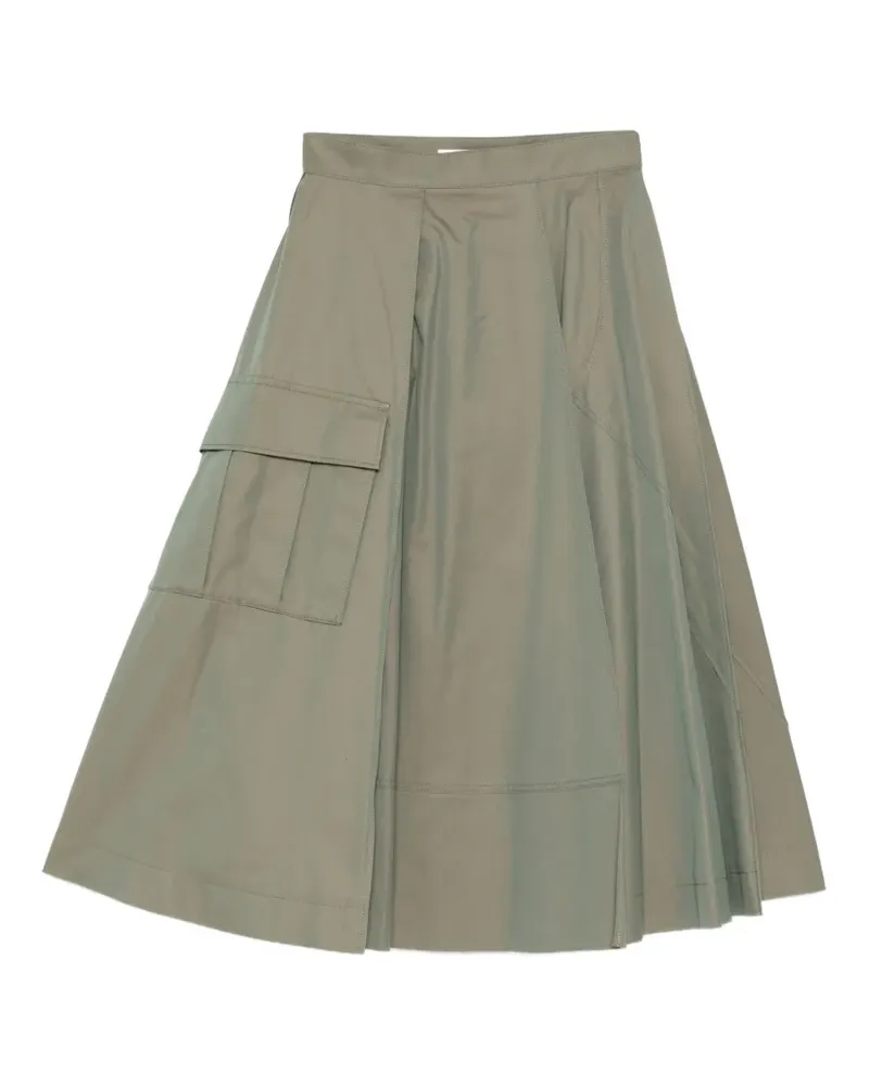 Undercover Plisseerock in A-Linie - Grün Grün