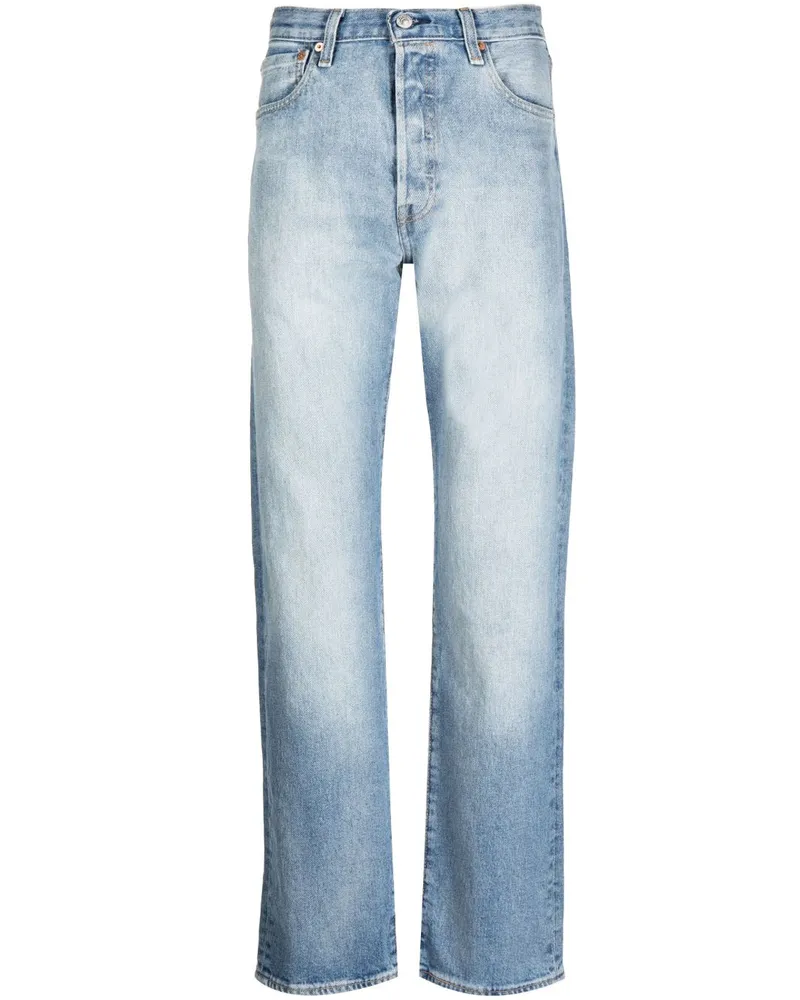 Levi's Halbhohe Straight-Leg-Jeans - Blau Blau
