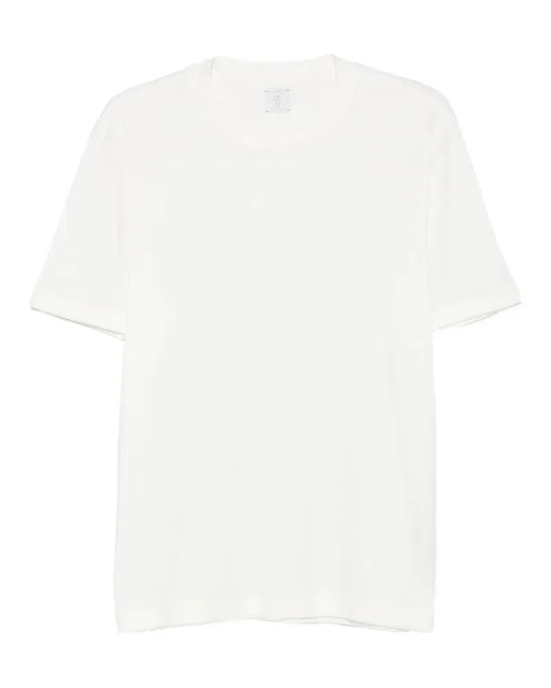 Eleventy T-Shirt mit rundem Ausschnitt - Weiß Weiß