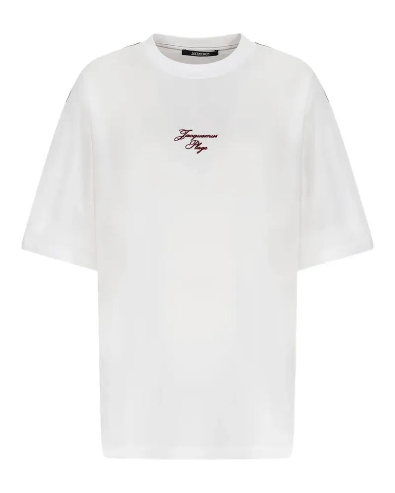 Jacquemus logo-embroidered T-shirt - Weiß Weiß