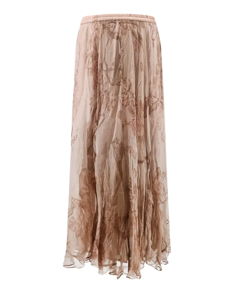 Mes Demoiselles Gigi floral-pattern maxi skirt - Nude Nude
