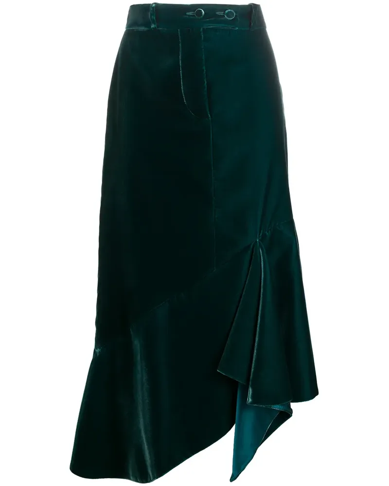 Tom Ford Asymmetrischer Midirock - Blau Blau