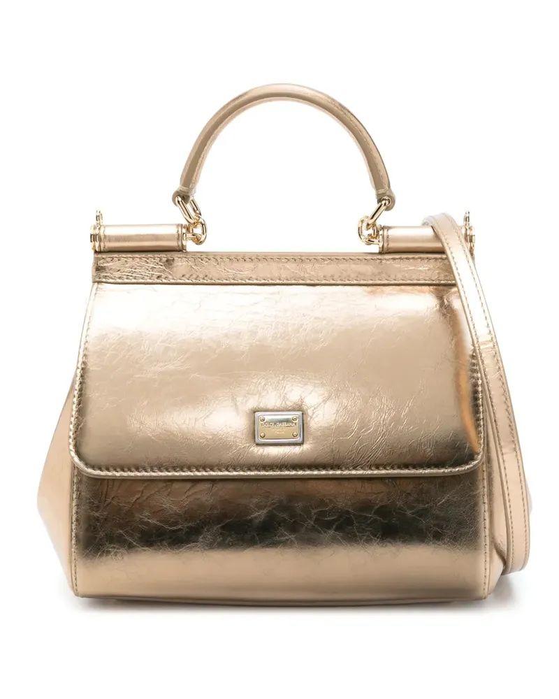 Dolce & Gabbana Mittelgroße 'Sicily' Handtasche - Gold Gold