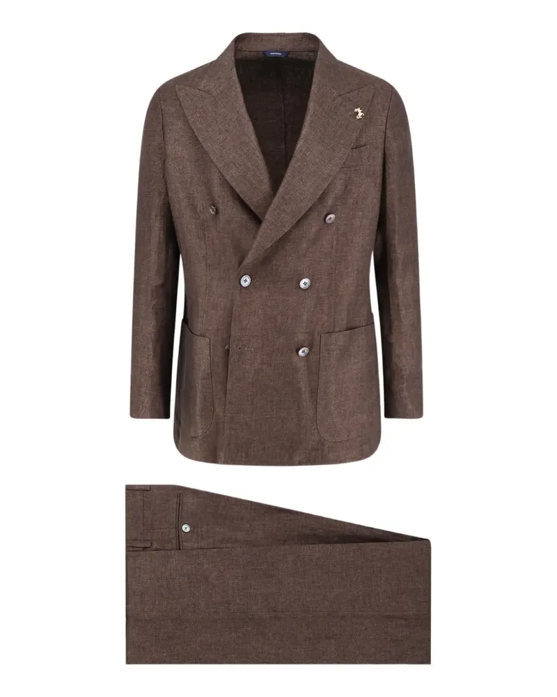 Tombolini Zero Gravity double-breasted suit - Braun Braun