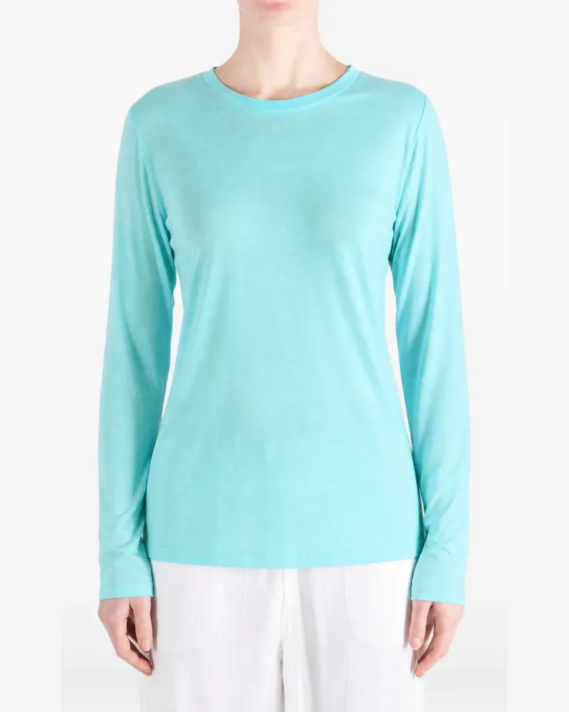 Baserange Klassisches Langarmshirt - Blau Blau