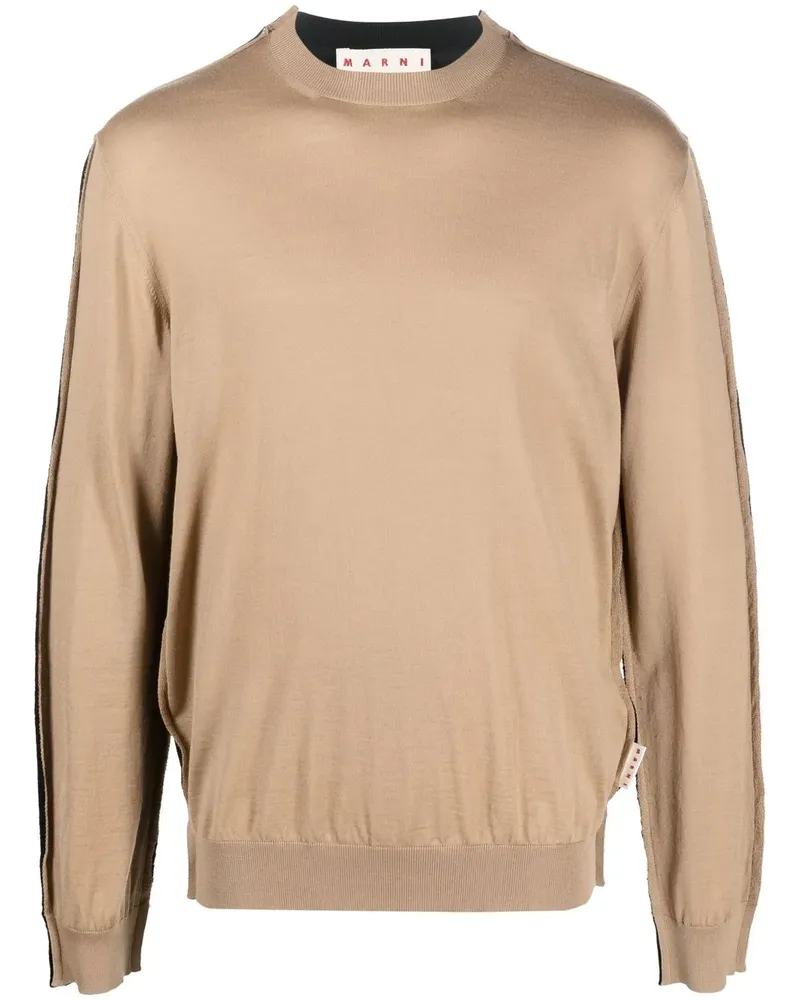 Marni Pullover in Colour-Block-Optik - Schwarz Schwarz