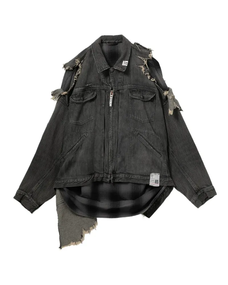 MIHARAYASUHIRO Jacke im Distressed-Look - Grau Grau