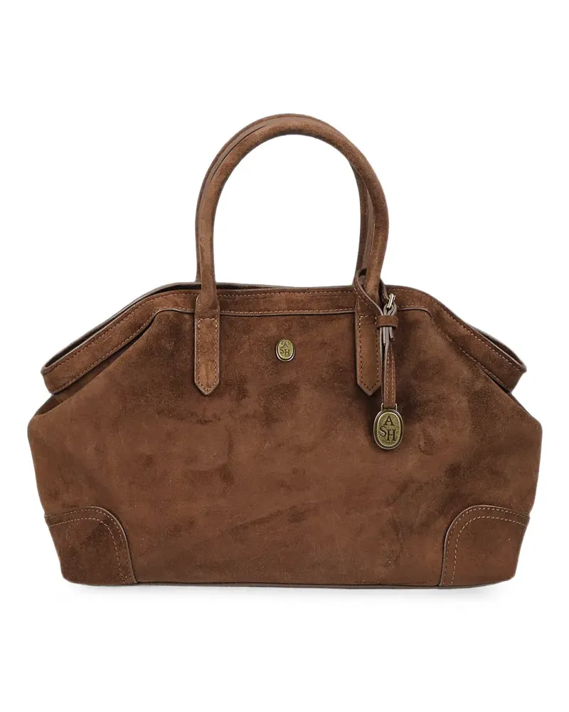 ash Justine Tote Bag aus Wildleder - Braun Braun