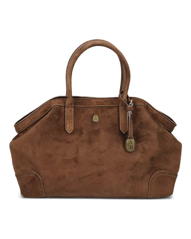 ash Justine Tote Bag aus Wildleder - Braun Braun