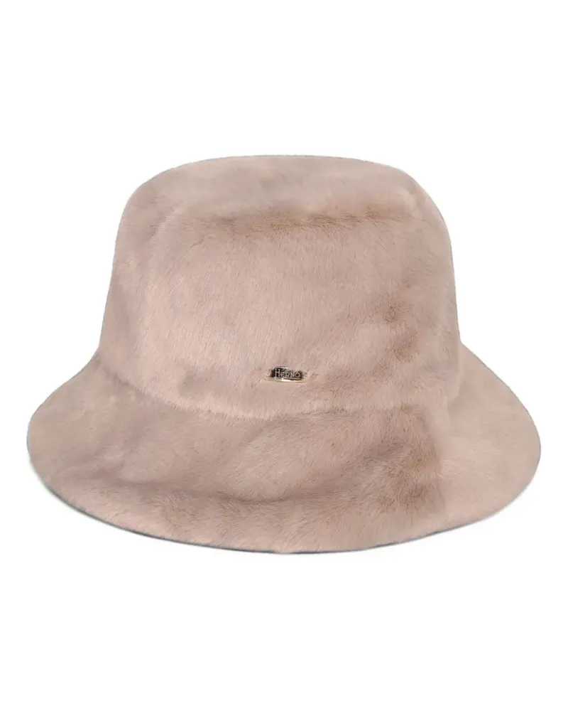 Herno Fischerhut aus Faux Fur - Nude Nude