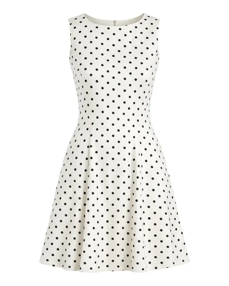 Derhy Maelis polka dot flared dress - Weiß Weiß