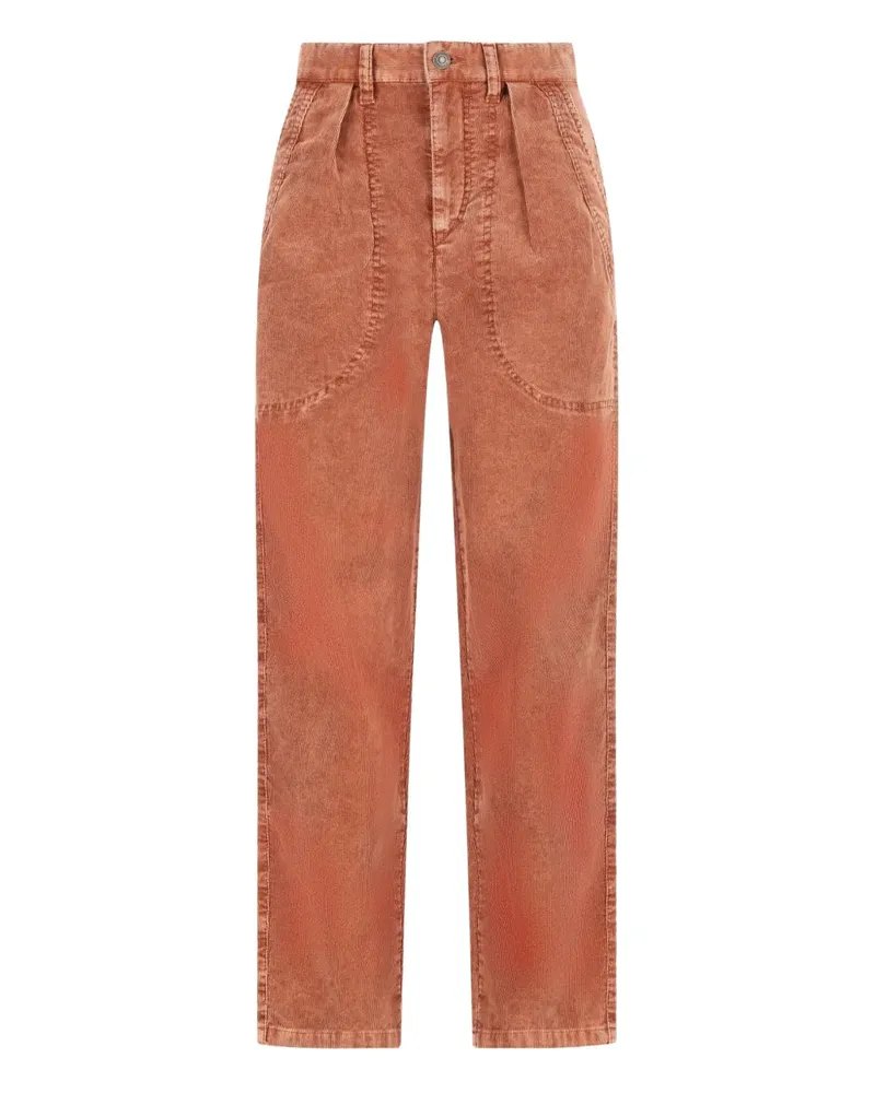 Isabel Marant Onyta pleated pocket trousers - Orange Orange