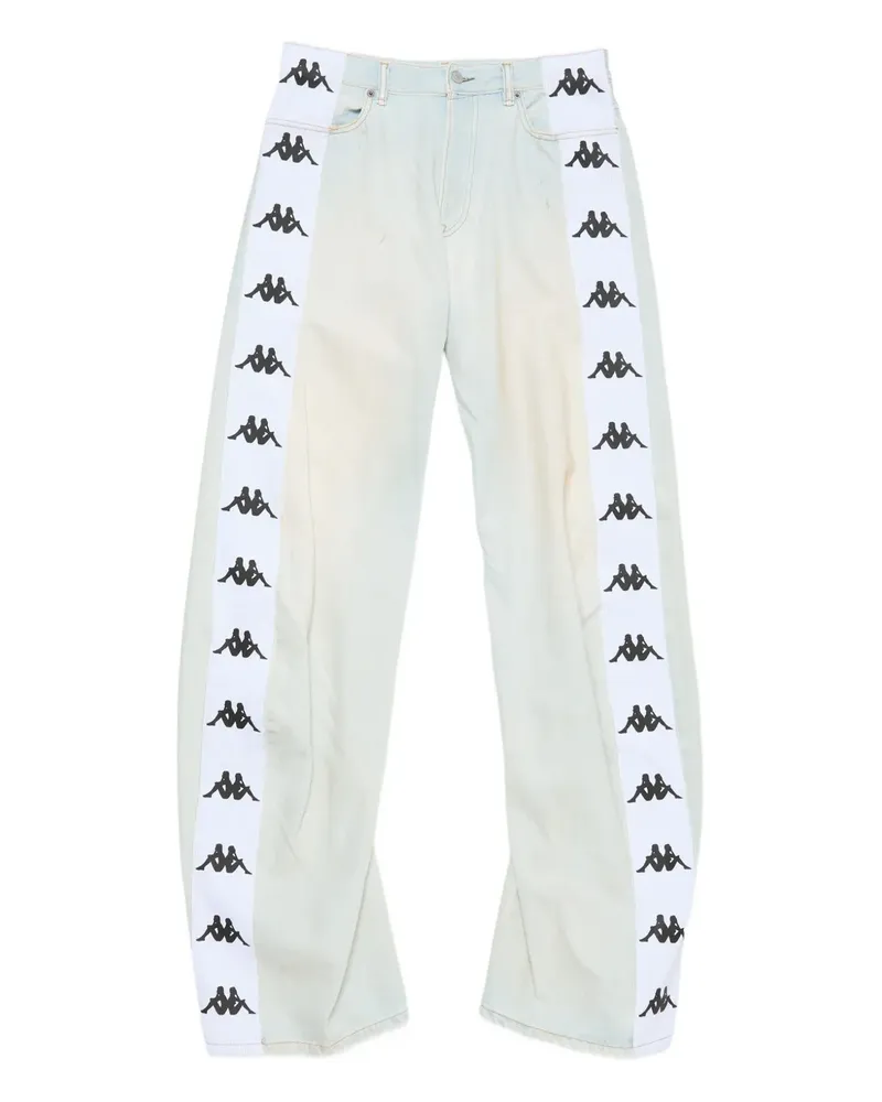 Acne Studios x Kappa Straight-Leg-Jeans - Blau Blau