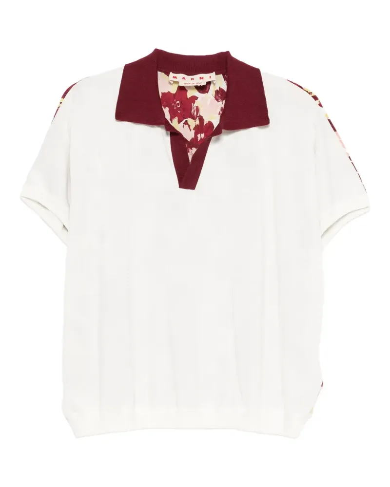 Marni floral-print T-shirt - Weiß Weiß