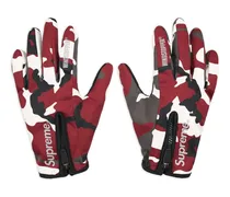 Handschuhe mit Camouflagemuster - Rot