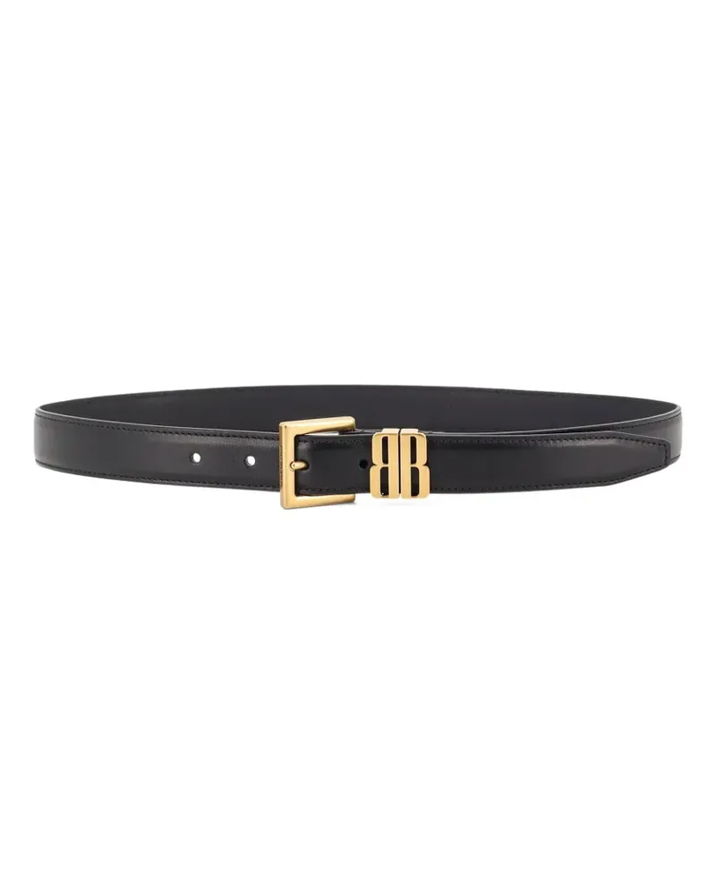 Balenciaga BB editor buckle belt - Schwarz Schwarz