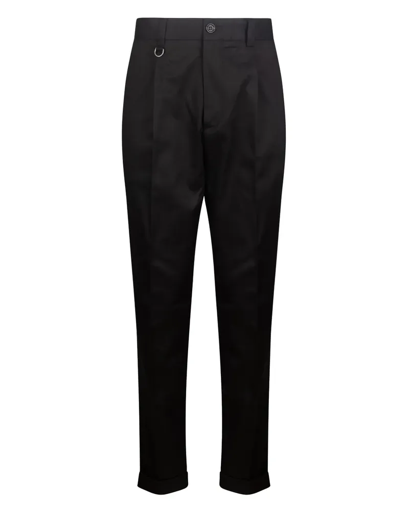 Paolo Pecora Milano Hose mit Bügelfalten - Schwarz Schwarz