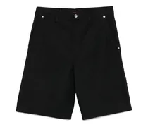 Shorts mit geknöpftem Hosenschlitz - Schwarz