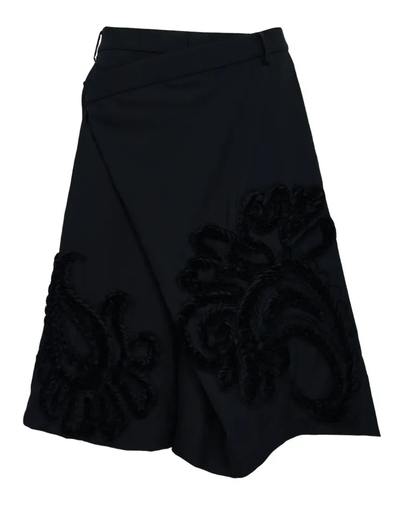 TAAKK embroidered wrap shorts - Schwarz Schwarz