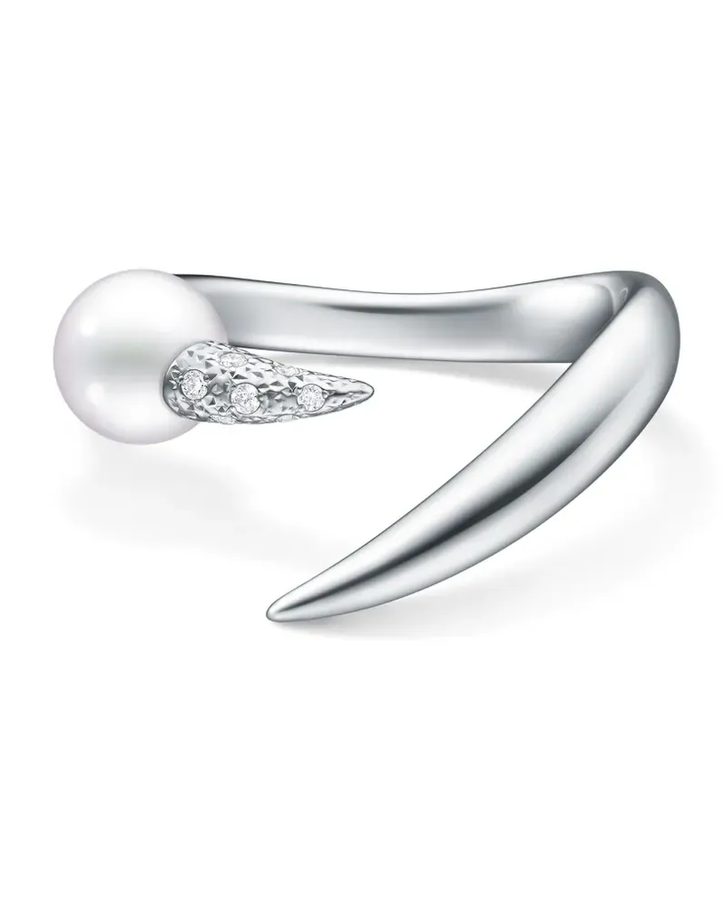 TASAKI 18kt Collection Line Danger Horn Weißgoldring - Silber Silber