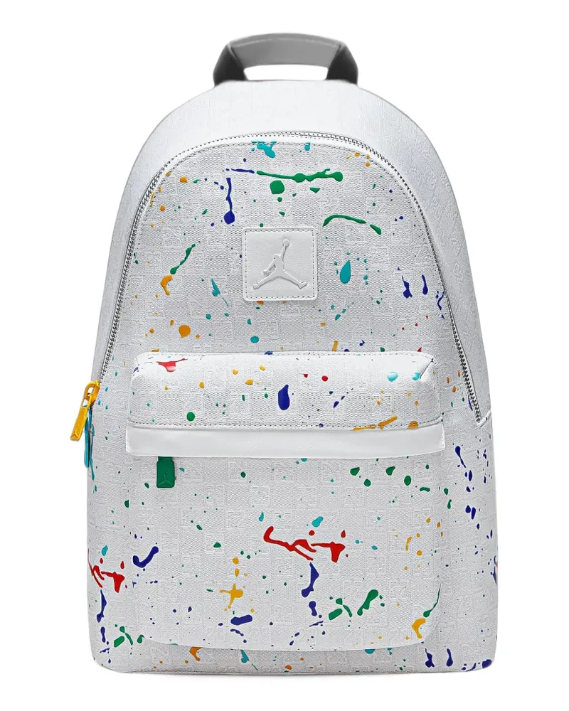 Jordan 25l Rucksack mit Farbklecks-Print - Weiß Weiß