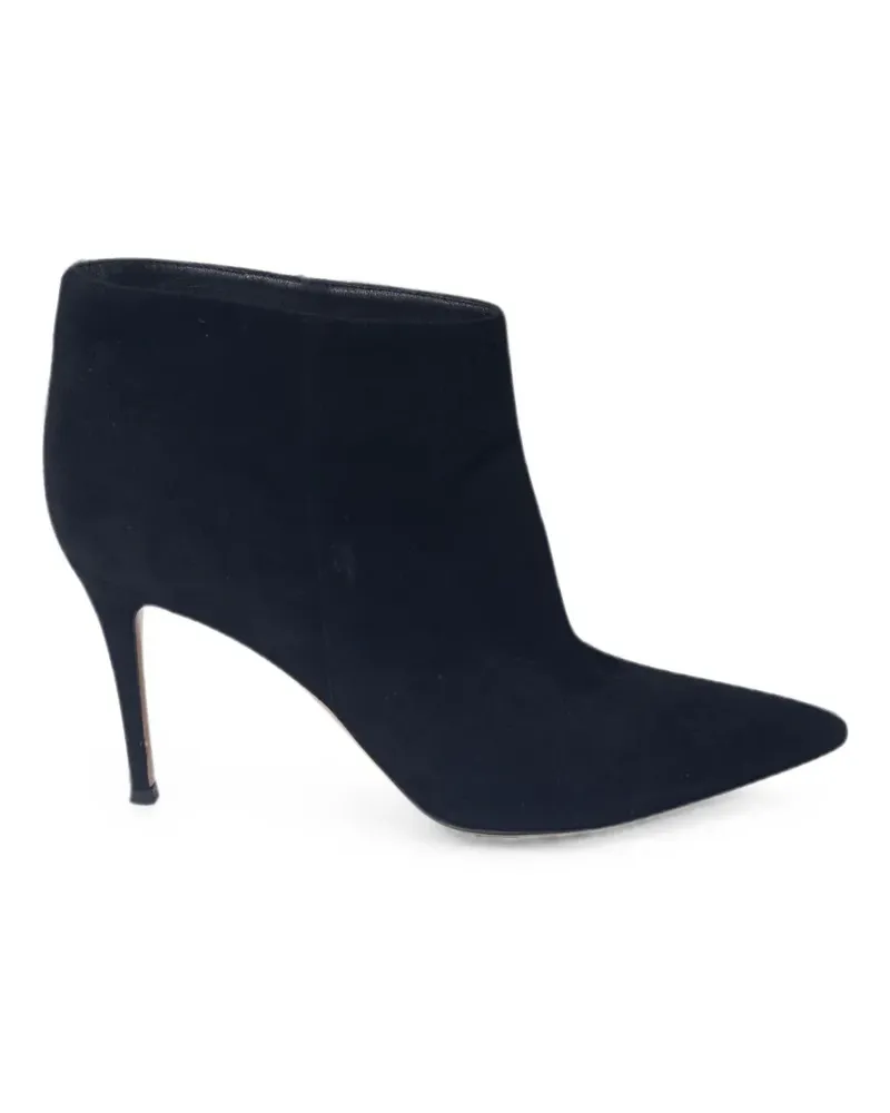 Gianvito Rossi stiletto pointed-toe ankle boots - Schwarz Schwarz
