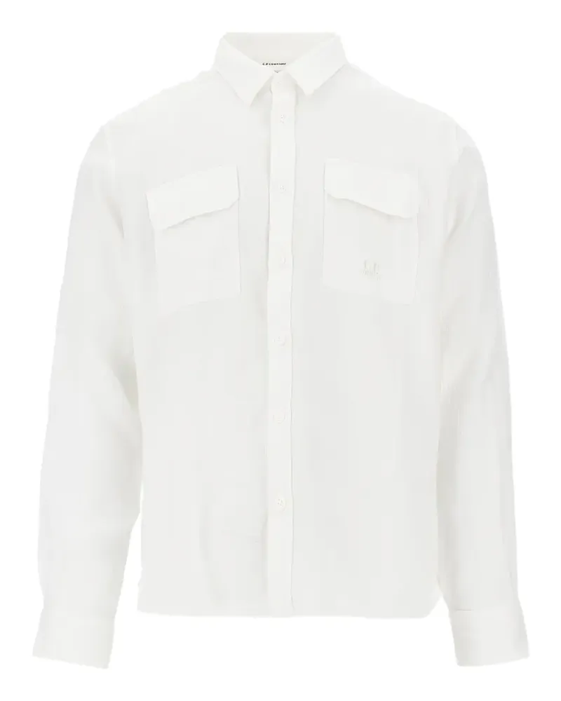 C.P. Company chest-pocket shirt - Weiß Weiß