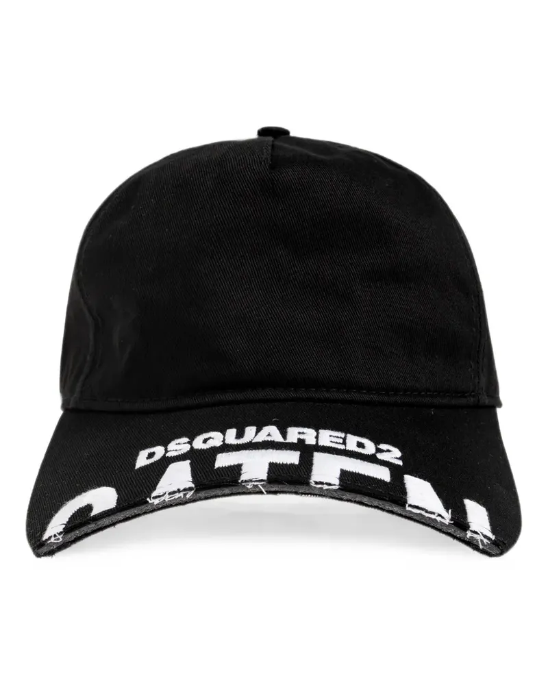 Dsquared2 logo baseball cap - Schwarz Schwarz