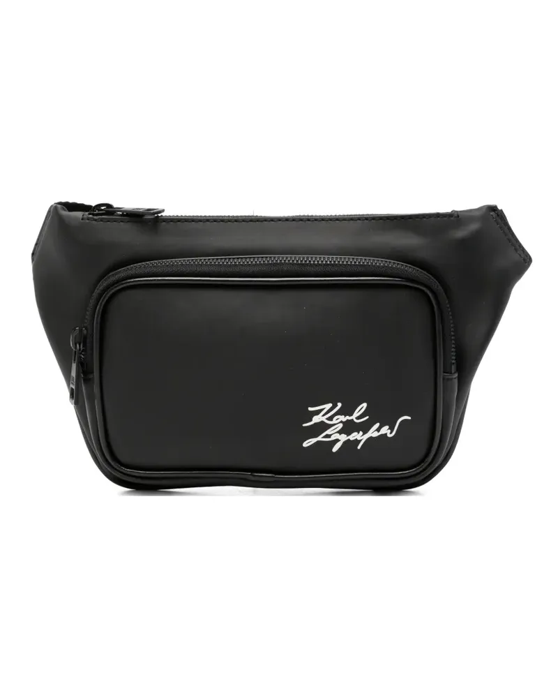 Karl Lagerfeld Signature belt bag - Schwarz Schwarz